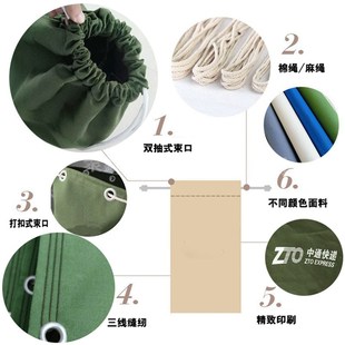 加厚快递中转袋帆布物流打包袋大容量束口收纳袋代销文件袋搬家袋