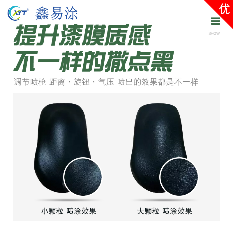 汽车保温杯窗户塑料保险杠磨砂黑漆白色哑光颗粒油漆自喷1K撒点黑