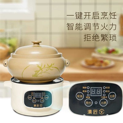 多功能电蒸锅蒸煮炖一体锅家用大容量蒸汽锅陶瓷三层蒸锅海鲜包子