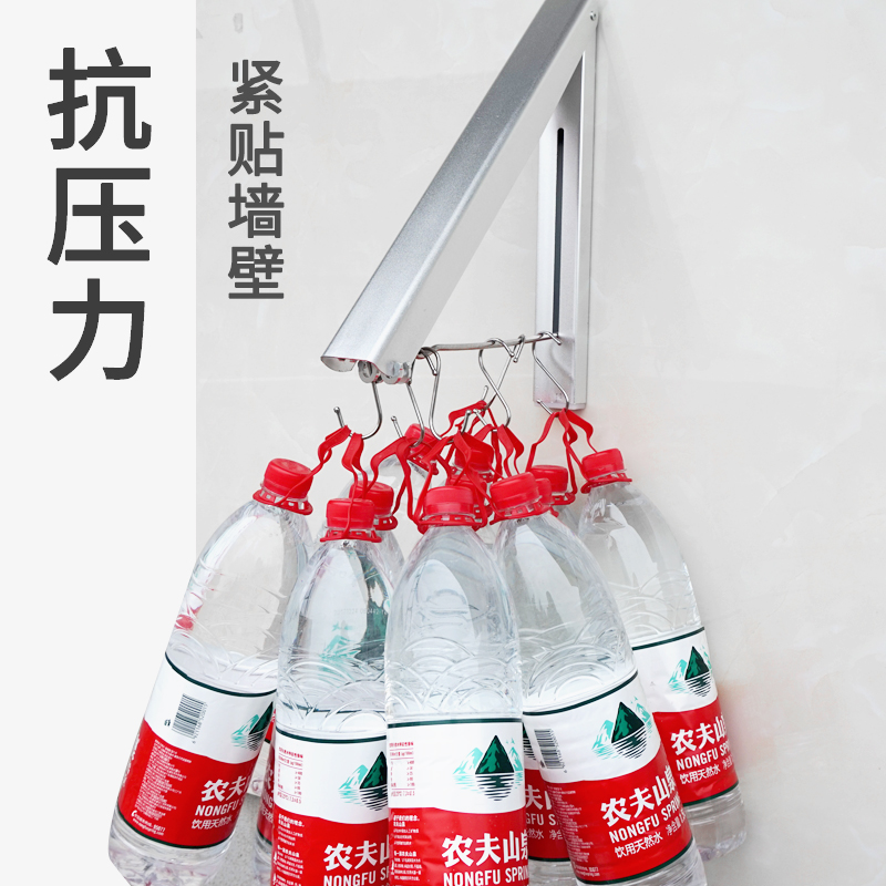 阳台酒店隐形收缩可折叠免打孔壁挂室内折叠式伸缩浴室凉晒晾衣架