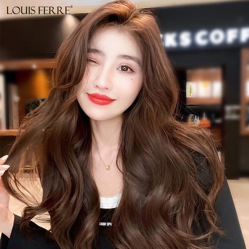 假发女长发c真发全真人发自然全头套蕾丝无痕大波浪长卷发女假发