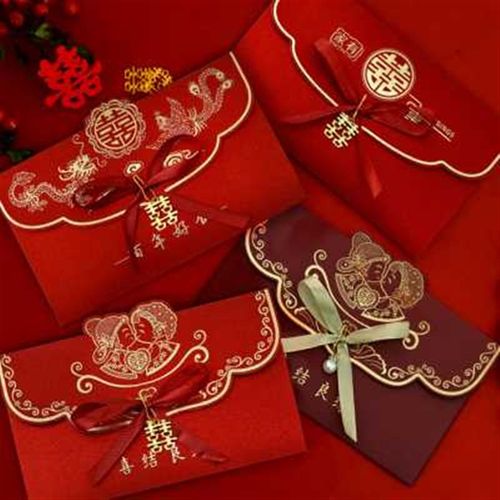 结婚庆请柬婚礼喜帖结婚邀请函中式磨砂铜喜请帖高档请柬定制打印