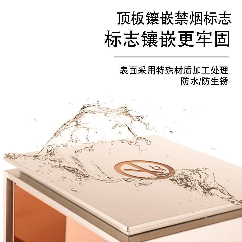 不锈钢垃圾桶商务酒店商场写字楼电梯口果皮箱室内分类垃圾箱