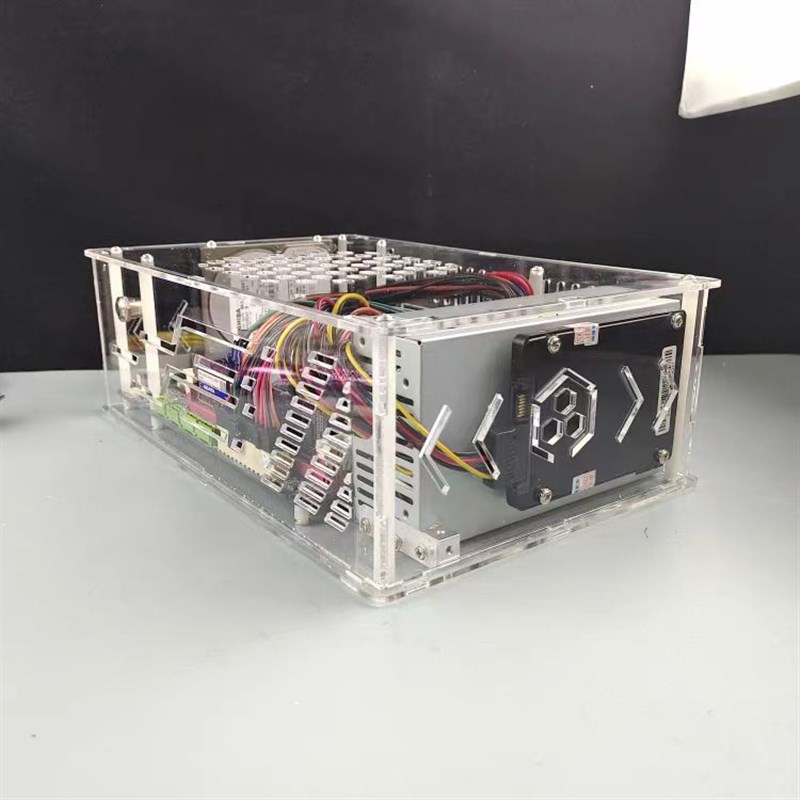 亚克力透明电脑主机箱外壳定制迷你个性工控主板改装有机玻璃机箱