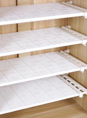 衣柜物内收纳隔板分层宿舍衣隔橱柜子层隔断分隔架板伸21630缩置