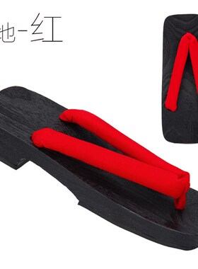 方舟平跟木屐男 跟高3.5cm宽10cm4色底台38~44码黑赤色無地经典款