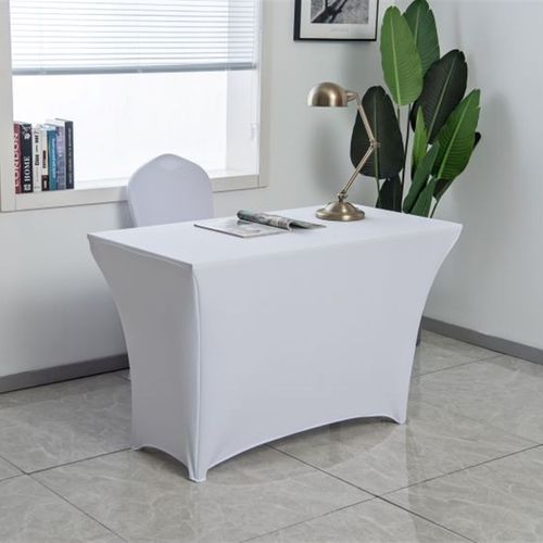 300克特厚弹力长方形桌套罩会展宴会签到弹力长条桌桌布套不透光