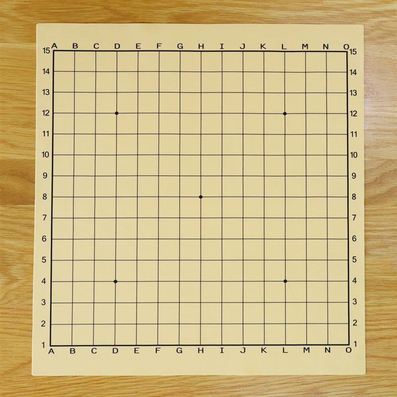 硅胶围棋盘标准连l珠五子棋盘15路坐标便携软棋盘环保防水无痕包