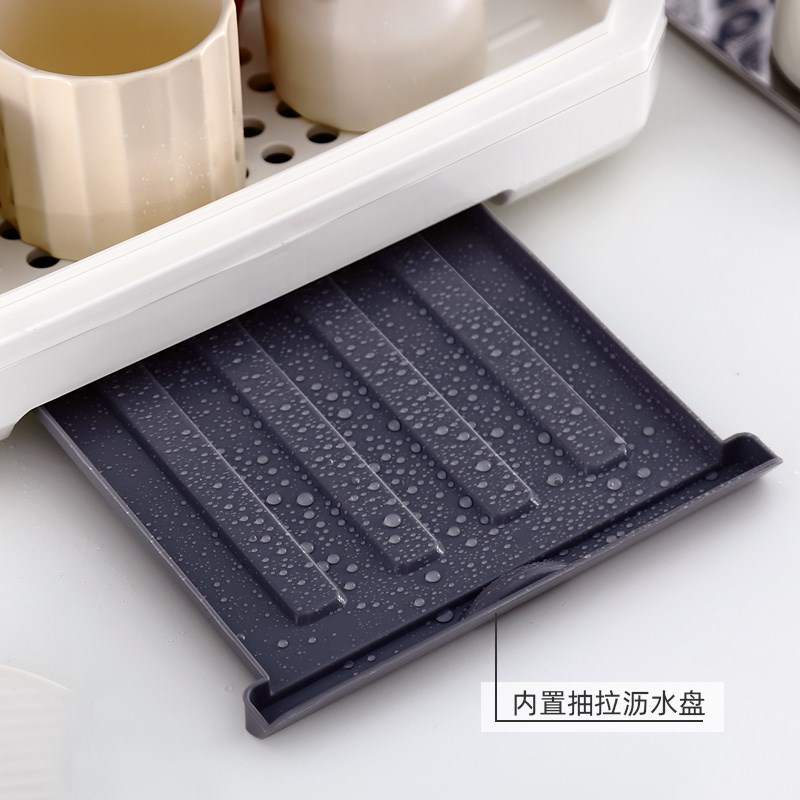 防尘杯子沥水杯架子收纳置物架水杯收纳盒防尘玻璃杯茶杯托盘杯架
