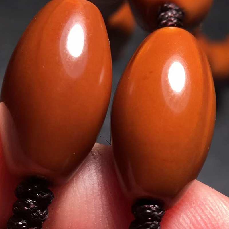 厂家现货 橄榄核老型桶珠脖挂老油核长串桶珠饰品配件量大从优