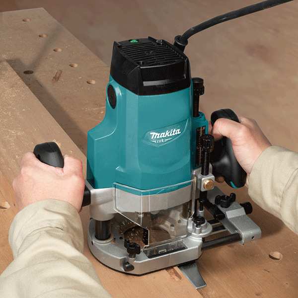 日本牧田电木铣雕刻机修边大锣机多功能3602家具M3600B木工雕刻机