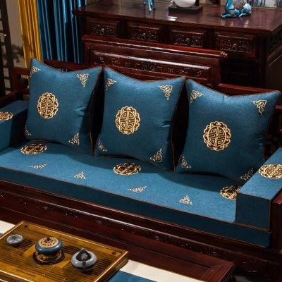 新中式红木沙发坐垫实木沙发套罩古典椅垫定做乳胶靠背加厚海绵垫,居家布艺,沙发垫,淘宝优惠券,粉丝福利购,淘宝优惠卷