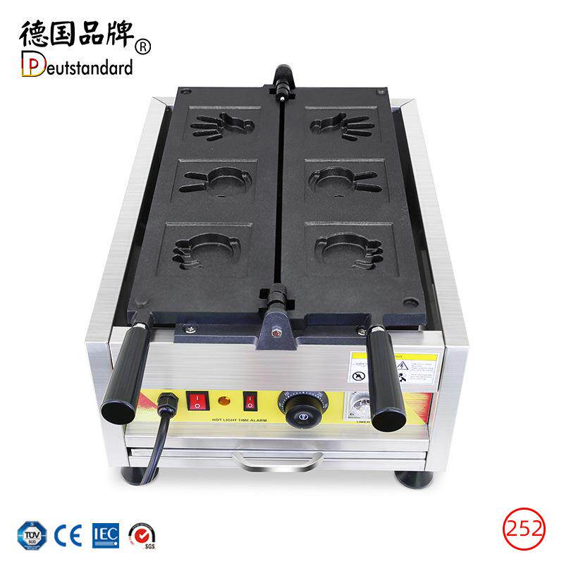华夫饼机松饼红豆饼石头剪刀布造型华夫炉卡通造型华夫炉电热商用