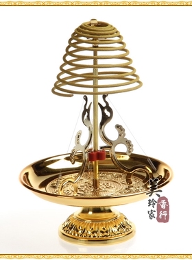 盘香架支撑架可伸缩不怕回潮天变长香盘塔香架金色架