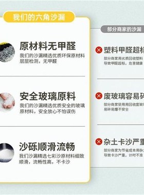 沙漏计时器儿童防摔10/30/60分钟半小时学习时间漏斗漏沙流沙摆件