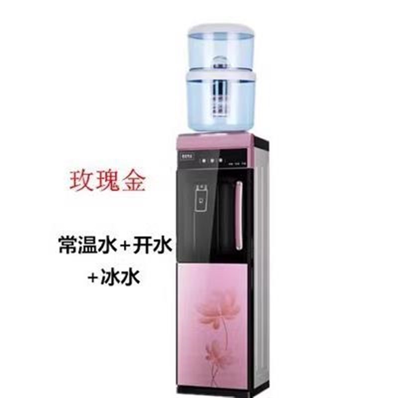 饮水机立式过滤带桶家用制冷制热冰温热双门搭配净水桶过滤桶套装