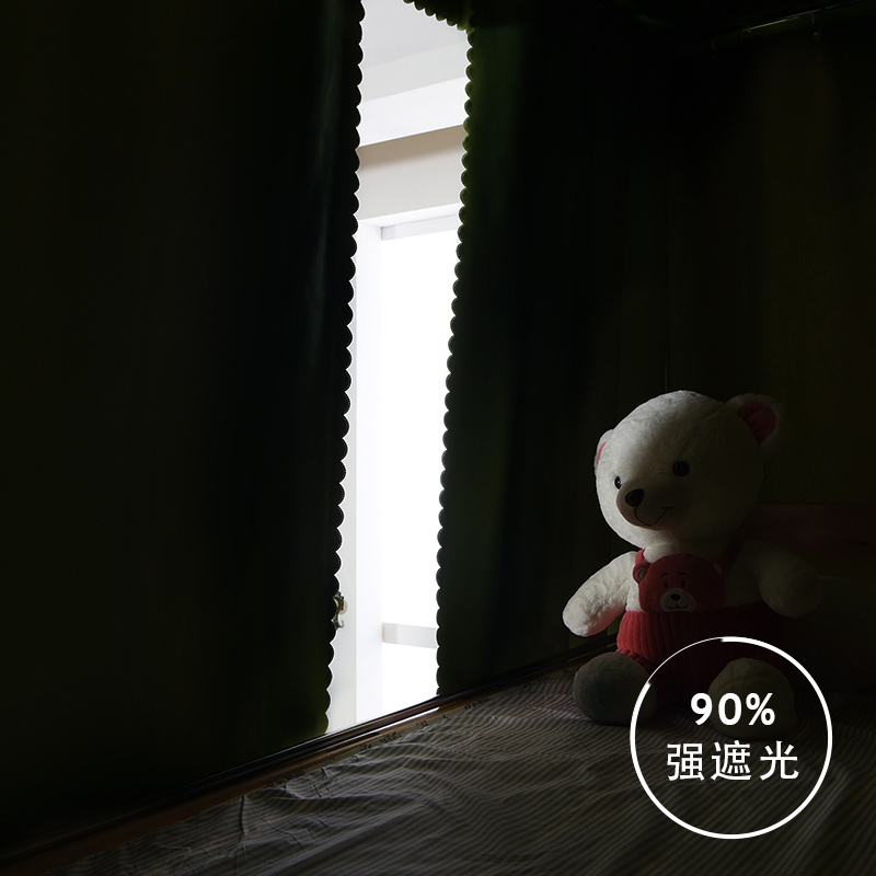 宿舍床帘下铺女学生寝室物理加厚强遮光床幔上铺T帘子大学简约窗