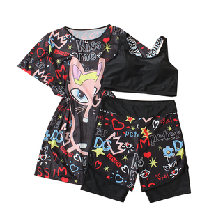 超大码 泳衣女胖mm遮肚显瘦200斤宽松分体250保守学生加肥加大300