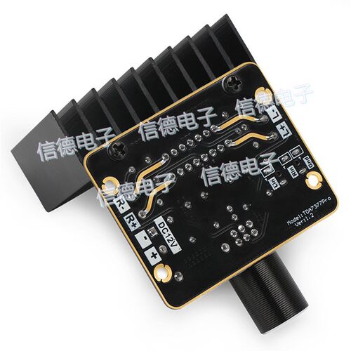 DIY音箱功放模块 TDA7377功放板B 12V双声道立体声30W*2汽车级功
