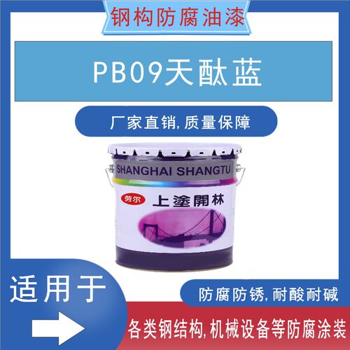 PB09天酞蓝油漆金属漆  防腐漆E 防锈漆 机械设备钢结构油漆