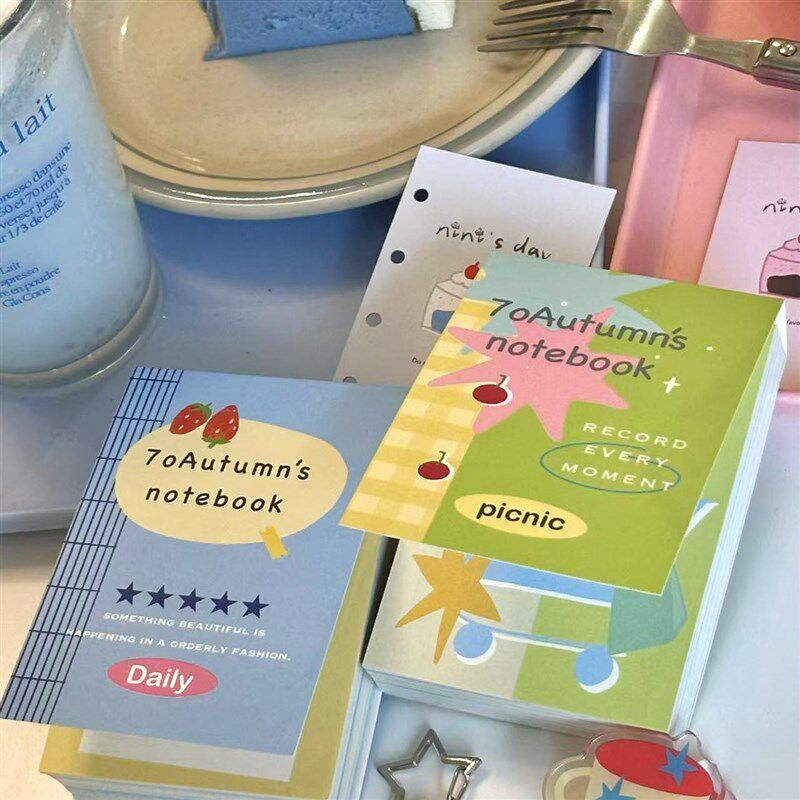 【现货】7o秋 A7/M5尺寸拍纸本手帐本便签纸砖本内页