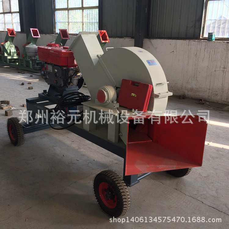 北京地区防护林树枝粉碎机 800型木材削片机 移动木材粉碎机