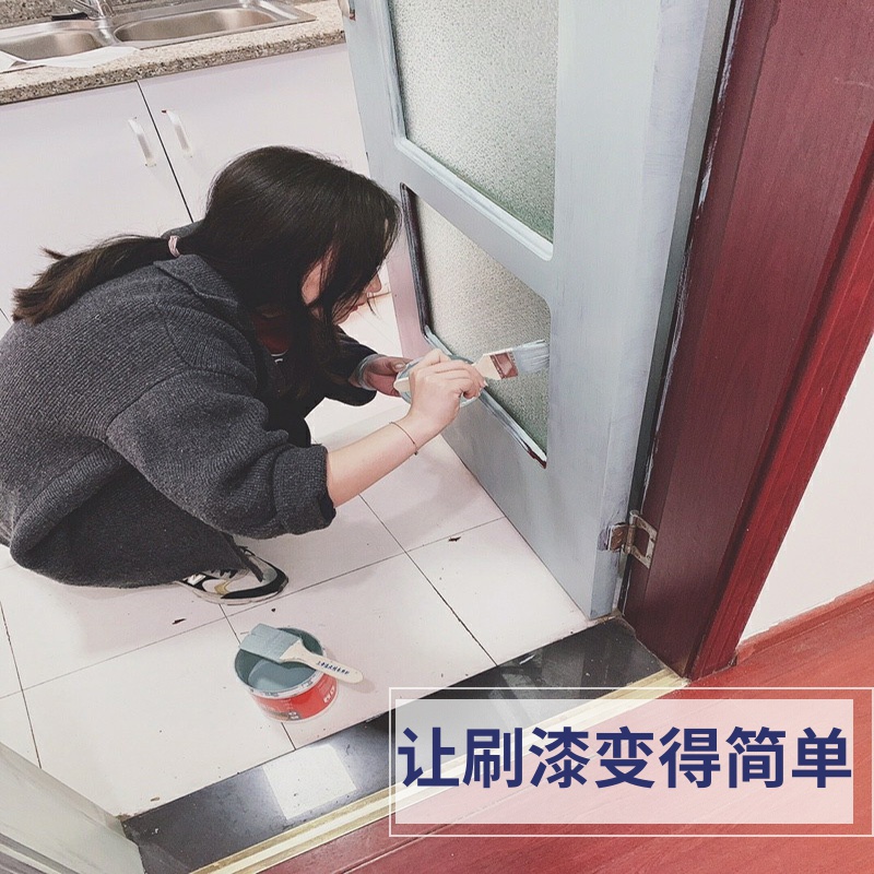 木门翻新烤漆门室内门漆门油漆卧室门门板改色漆刷门门漆换色环保