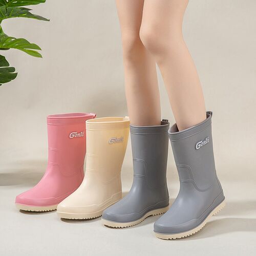 雨鞋女款高颜值时尚款q外穿中高筒雨靴洗车鞋厨房防滑水鞋耐磨胶