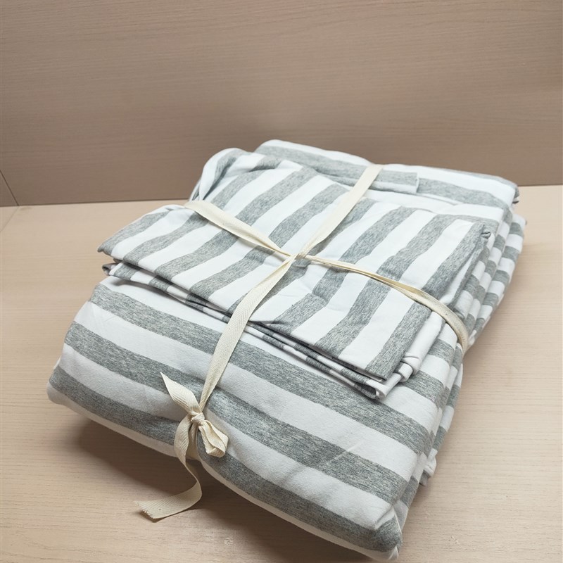 日式天竺棉床单/被套/枕套单人三件套单人学生床宿舍家庭