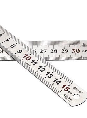 不锈15尺子60cm1加厚直尺2钢皮3050cm6020钢尺1.5钢板不锈钢米
