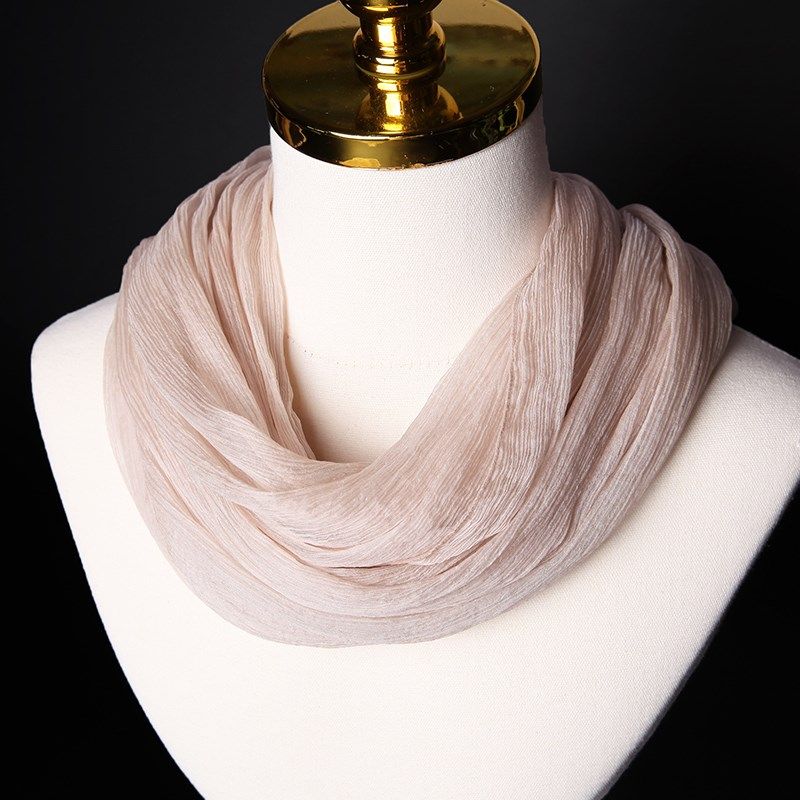 妈妈款洋气套筒丝巾女薄款保暖围巾春夏季浅杏色卡其色裸藕粉肤色,服饰配件/皮带/帽子/围巾,围巾/丝巾/披肩,淘宝优惠券,粉丝福利购,淘宝优惠卷