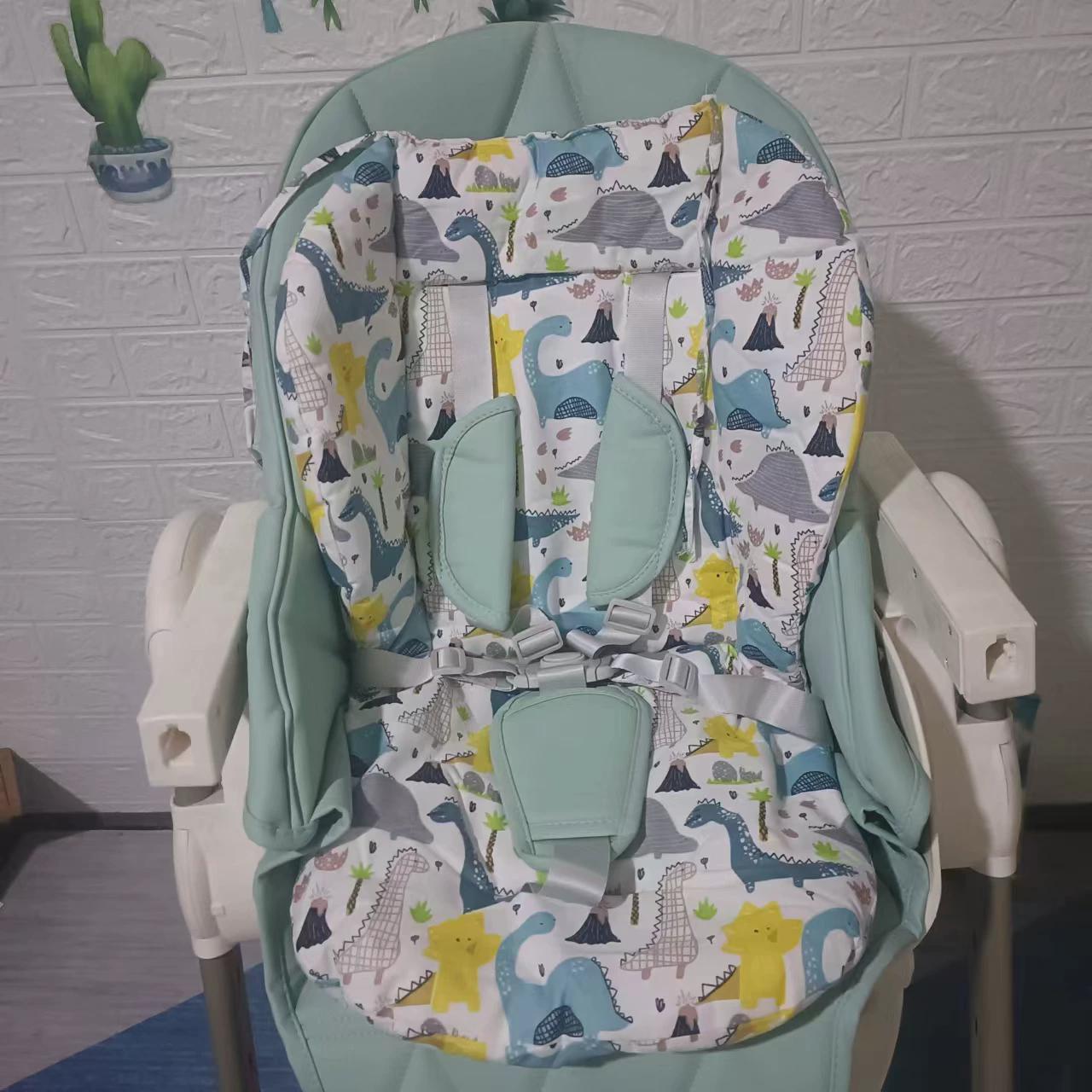 新款pouch餐椅k28皮定制专用座椅套配件坐垫五点式安全带棉垫凉席