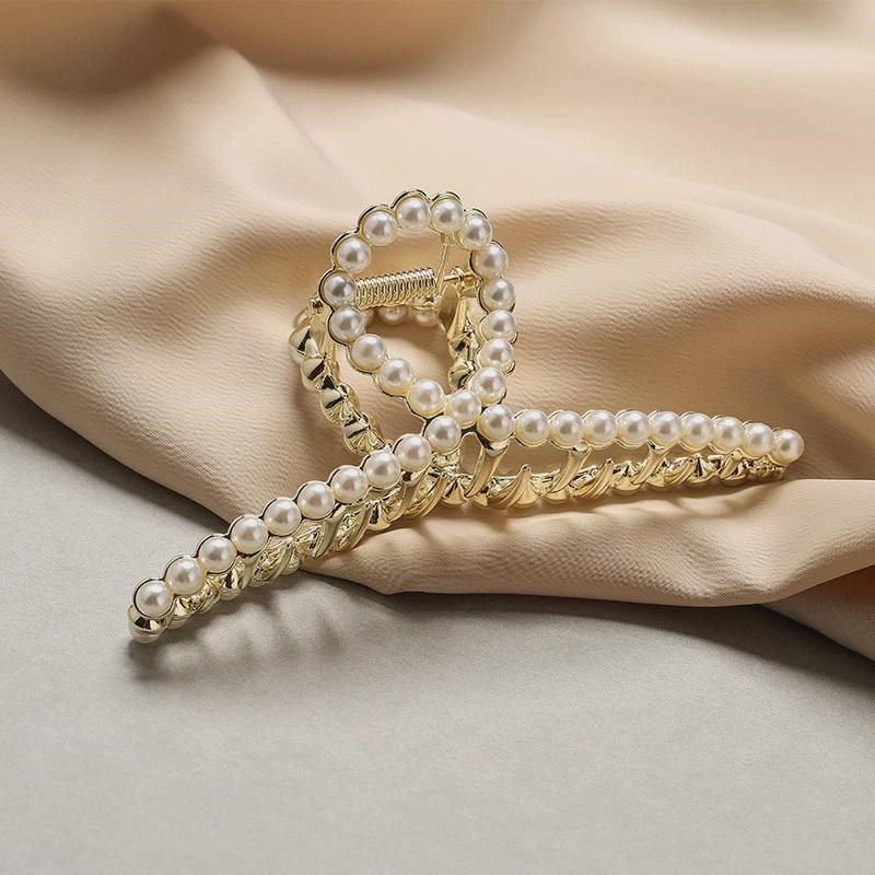 珍珠发夹韩版气质夹2025年新款顶夹发卡人字超仙网红发饰品新款,饰品/流行首饰/时尚饰品新,发饰,淘宝优惠券,粉丝福利购,淘宝优惠卷