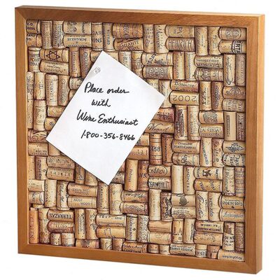 Wine Enthusiast-酒迷 红酒瓶塞软木塞公告板 创意背景墙照片墙