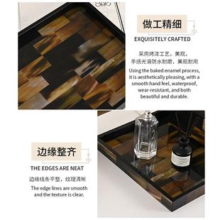 饰摆件商实 制香薰托盘家居卧室盒巾多功能样纸板房用装 木LM 2505