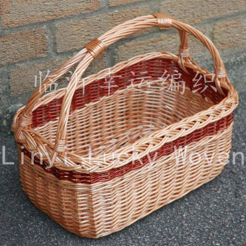 临沂家做柳制提购QRY手蔬把菜篮厂超市物提菜篮含手藤篮,收纳整理,脏衣篮,淘宝优惠券,粉丝福利购,淘宝优惠卷