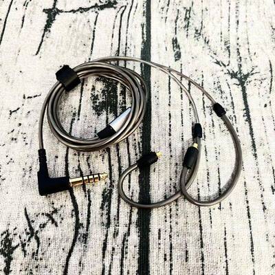 ie900耳机线ie300耳ie900耳机M线MM2CX耳机线.5MM4.4M衡线diy平维