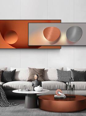 现代客厅装叠画几抽象沙发背景墙挂画卧室床头画何黑白QX202011灰