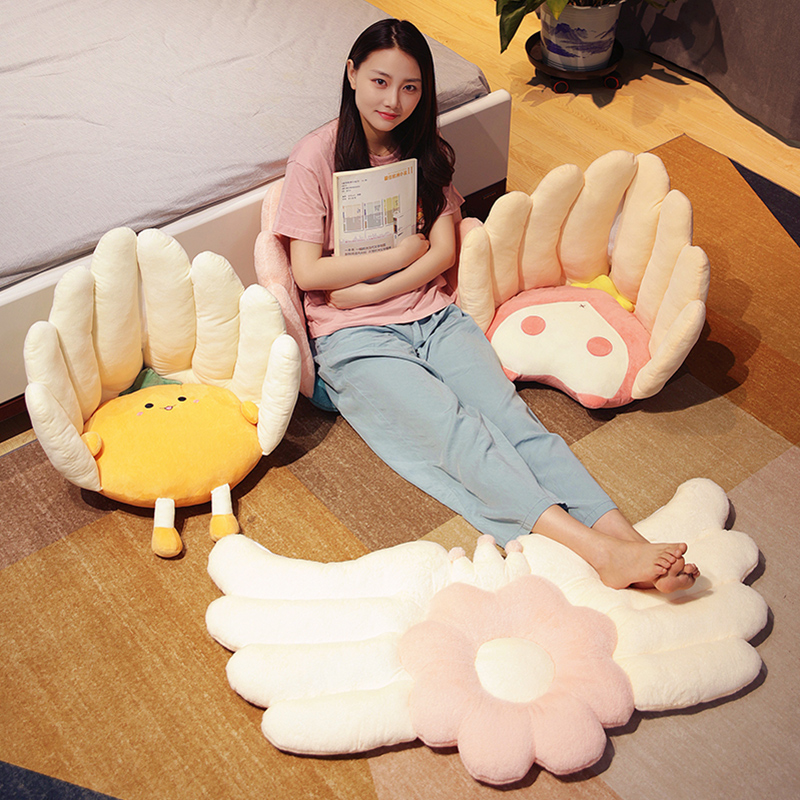 懒人坐垫地上卧室家用靠背一体座椅垫屁垫办公室久坐护腰椅子垫子