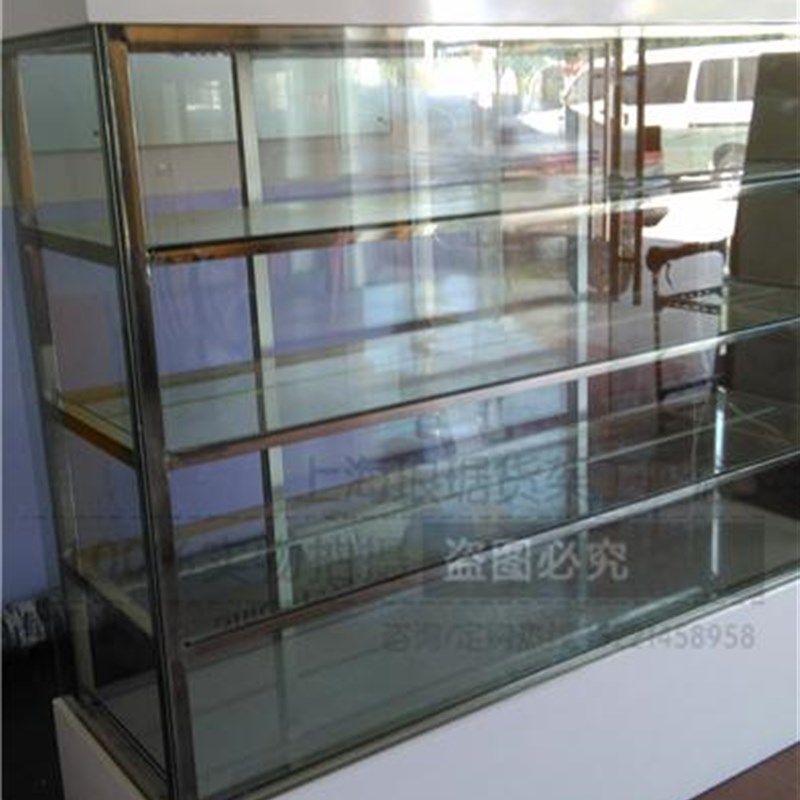 面包店蛋糕模型展示柜木制烤漆展柜玻璃不锈钢生T日蛋糕柜台展示