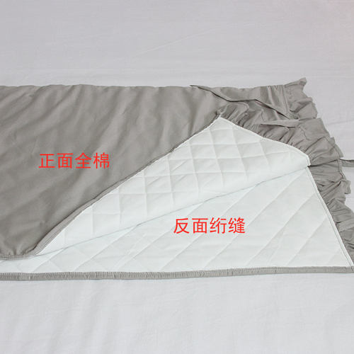 荷叶边床头罩布艺床头套防尘罩软包欧式实木弧形简约现代公主风铁