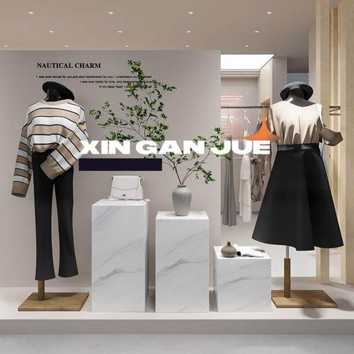 底座增高展示台仿大理石木制烤漆展示台定制高端烤漆方形白色木质