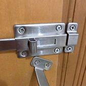 弹簧插销左右插销门扣明插销家用自动木门门栓房门内不锈钢卫生间