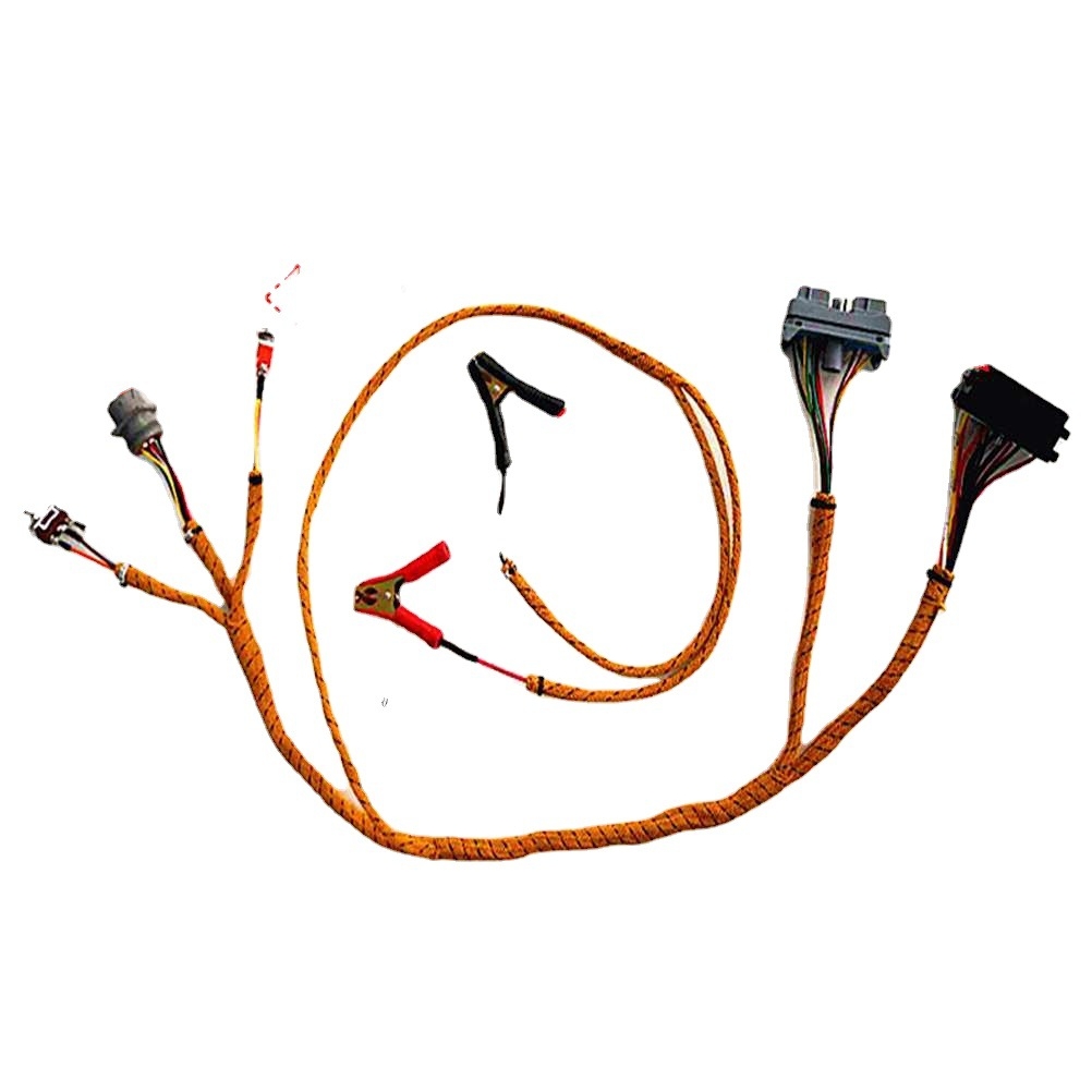 挖掘机适用卡特C/D型系列发动机启动，油门检测.测试线束