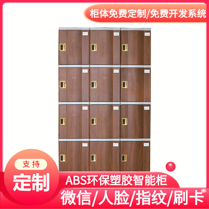 智能微信扫码储物柜/ABS防撞塑胶箱柜/儿童书包存储柜子