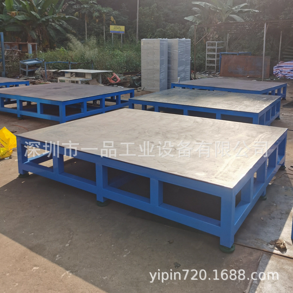 大型台钻水磨钢板工作台重型钳工工作台飞模台装配模具台维修桌子