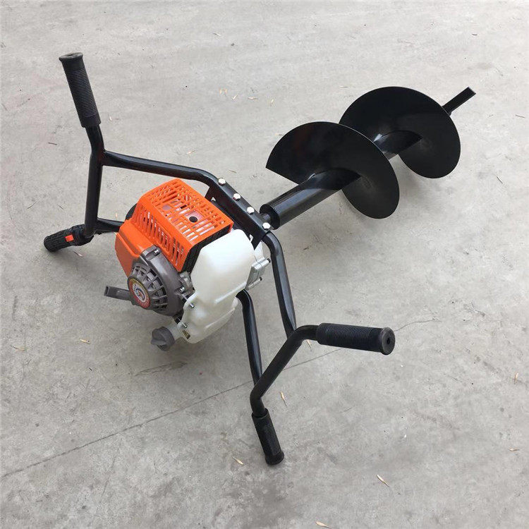 小型汽油钻孔器便携式打眼施肥挖坑机螺旋叶片大功率效果好