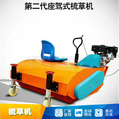 座驾式汽油梳草机 电动草坪梳理机 刷草机Lawn combing machine