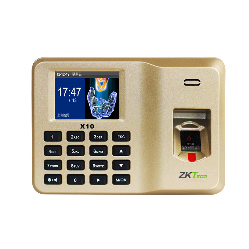 ZKTeco/熵基科技x10指纹考勤v机指纹式打卡机上班签到机指纹机员