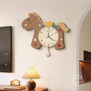 马上有钱SSY 油钟饰画创静音家用时钟奶风电视背景 771客厅钟表装